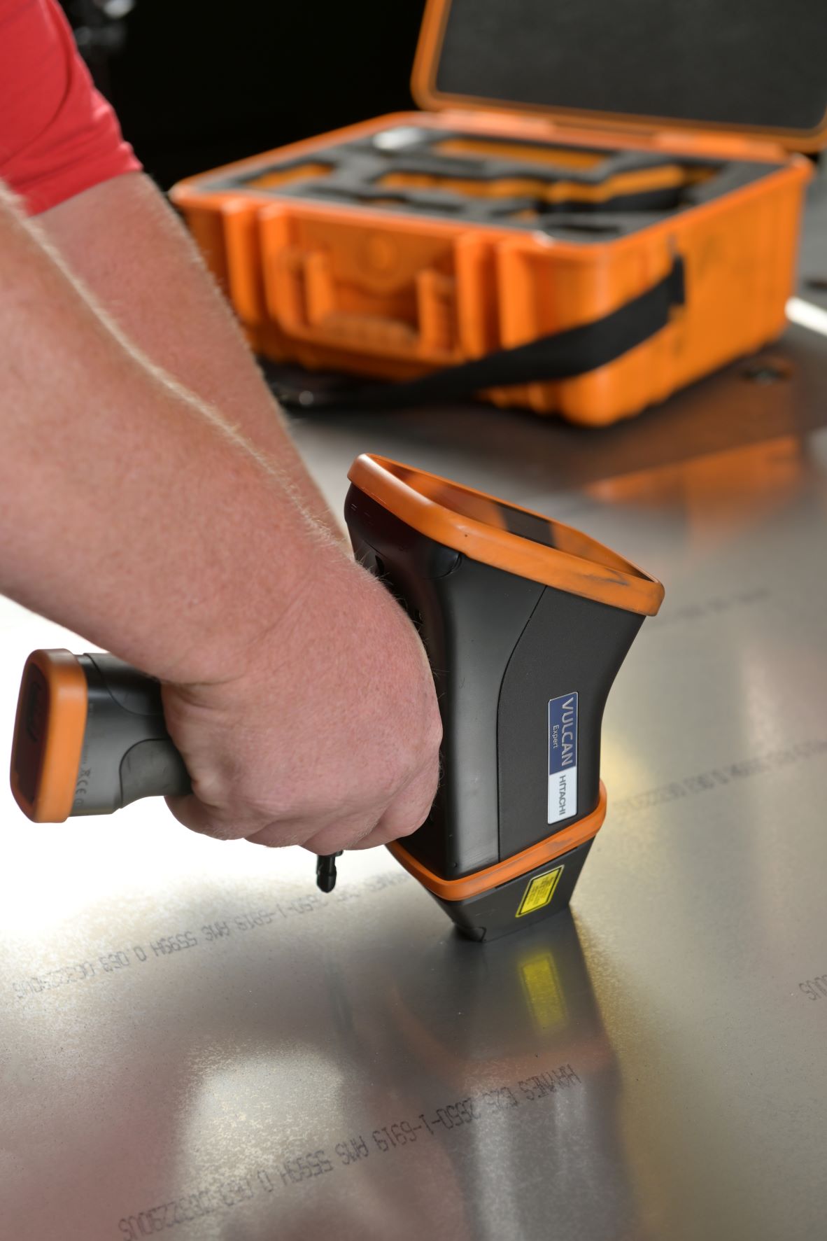 Hand holding a drill